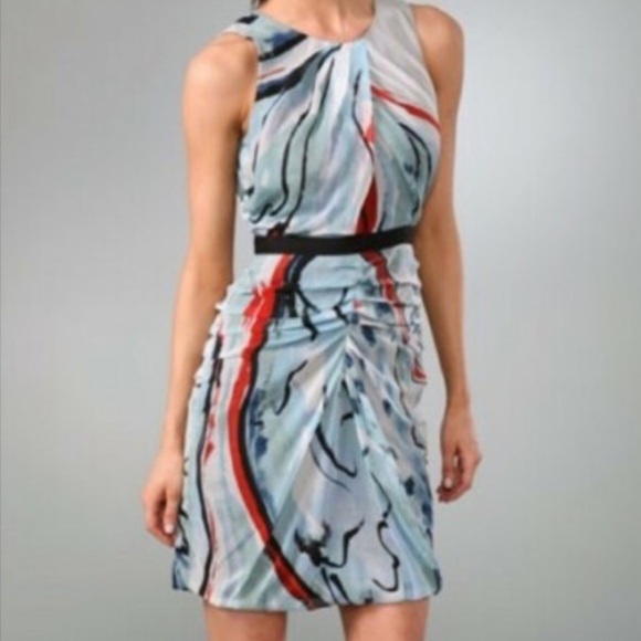 Diane Von Furstenberg Dresses & Skirts - Diane Von Furstenberg Paradis Silk Chiffon Ruffle Mini Dress